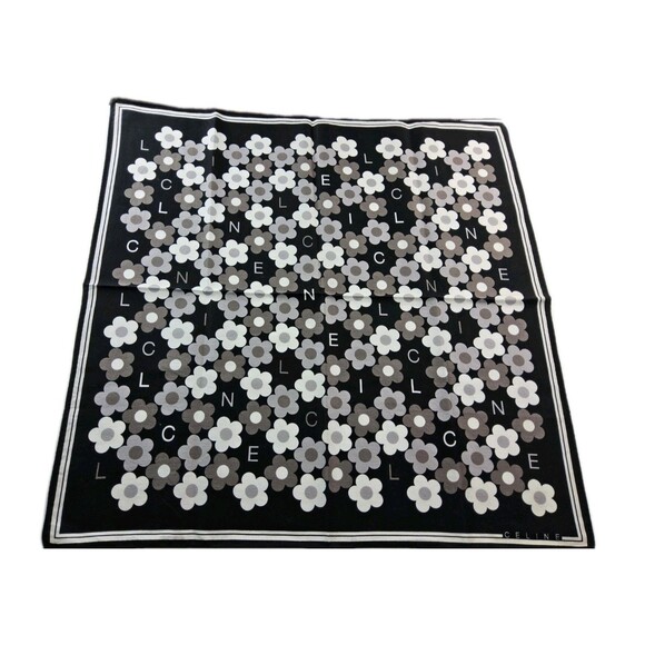 Celine Paris Cotton Handkerchief Neckerchief Bandana Scarf - Picture 1 of 4